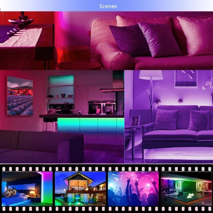 Fita de led RGB com controle por app - Ewmexpress